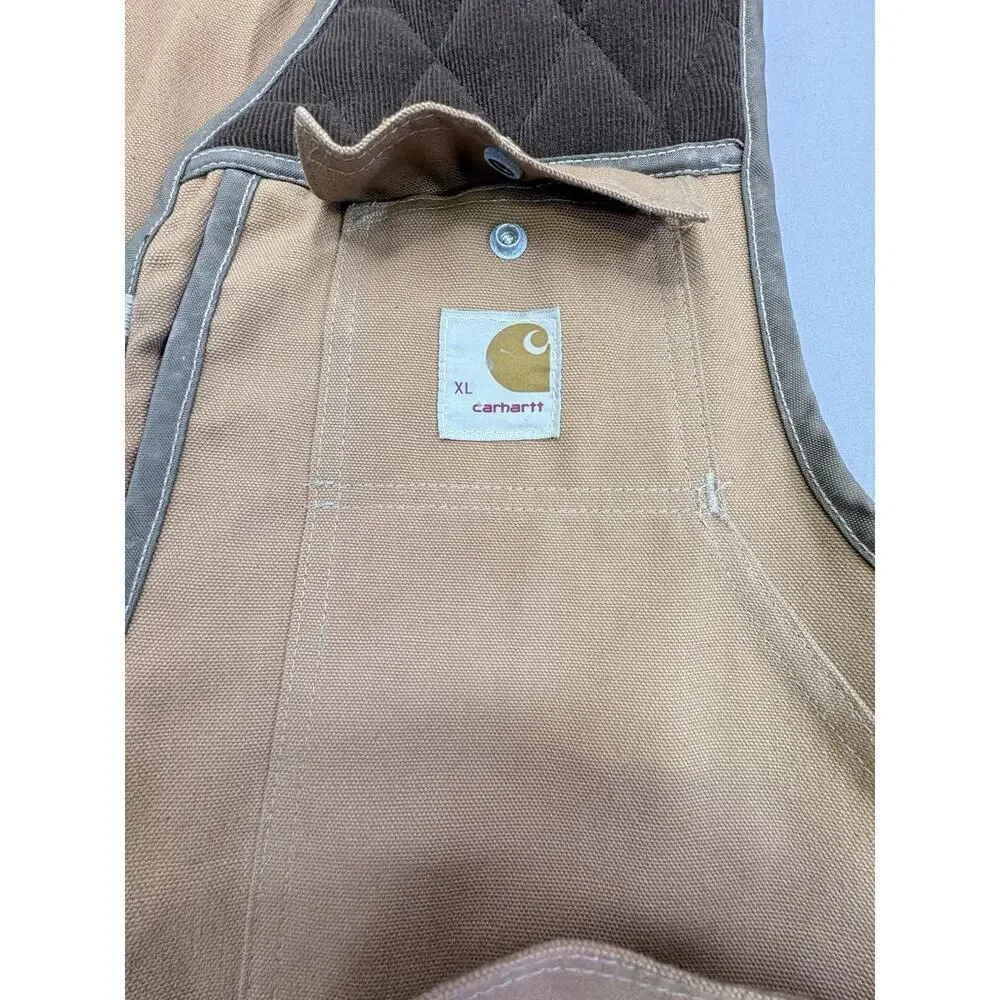 Carhartt VU036 Men's XL Bird Hunting Shooting Zip Up Canvas Duck Vest